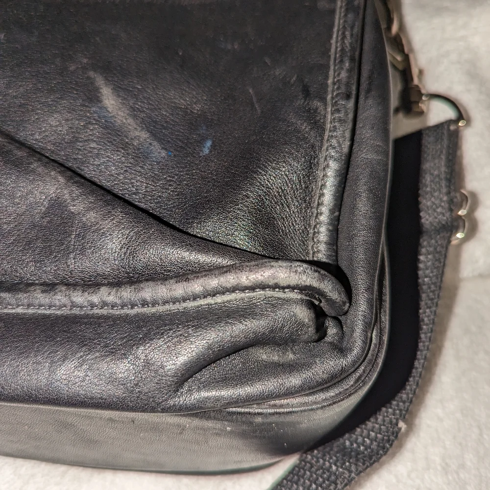 Vintage Coach double turn lock laptop briefcase.0532